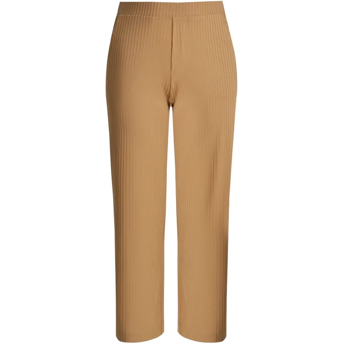 Geribde damesbroek Mat Fashion Wide Leg