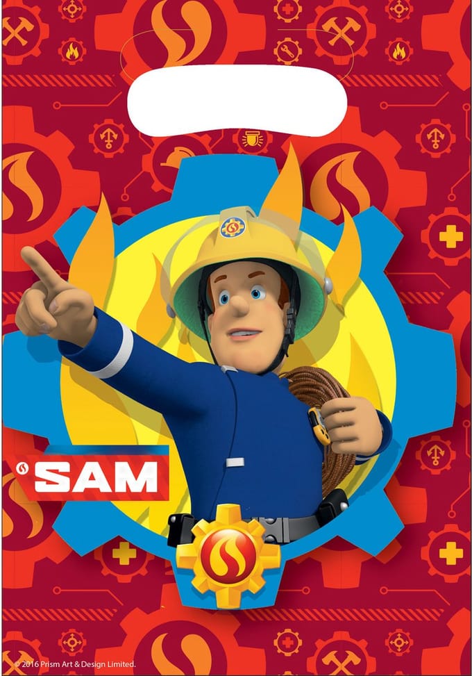 Amscan by Riethmuller - Riethmüller - Brandweerman Sam Traktatiezakjes (8 stuks)