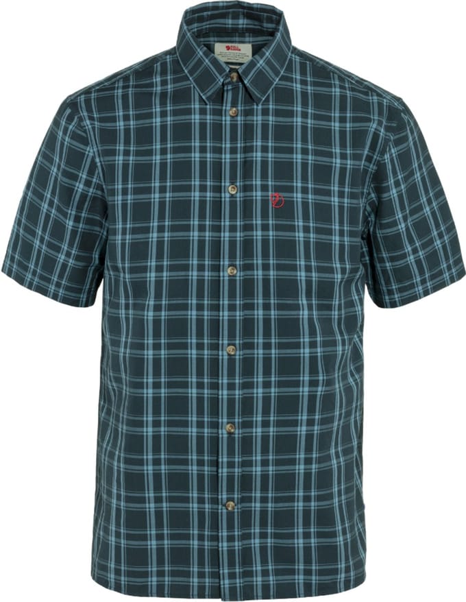 Fjällräven Övik Lite Overhemd - Herenblouse korte mouw - Dark Navy-Dawn Blue