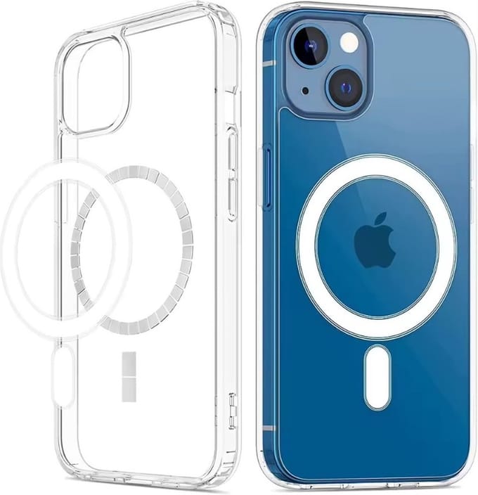 Techgrip - Hoesje geschikt voor iPhone 14Plus Transparant Magsafe Compatible