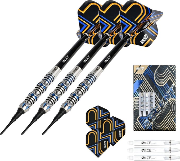 90% Tungsten Softtip Darts Set - Professionele Softtip Dartpijlen
