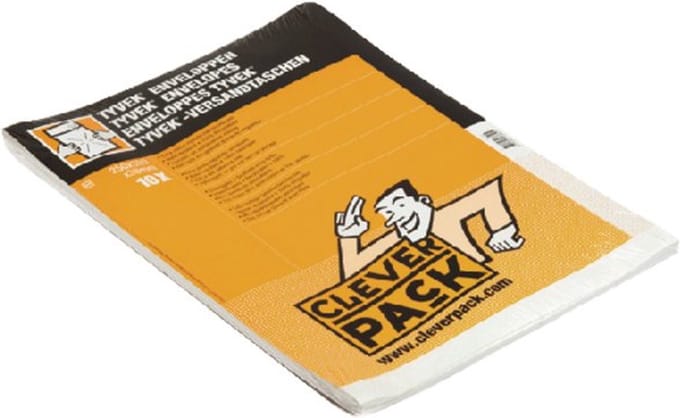 Umschlag CleverPack Tyvek Musterbeutel 250x353x38mm weiß Packung à 10 Stück