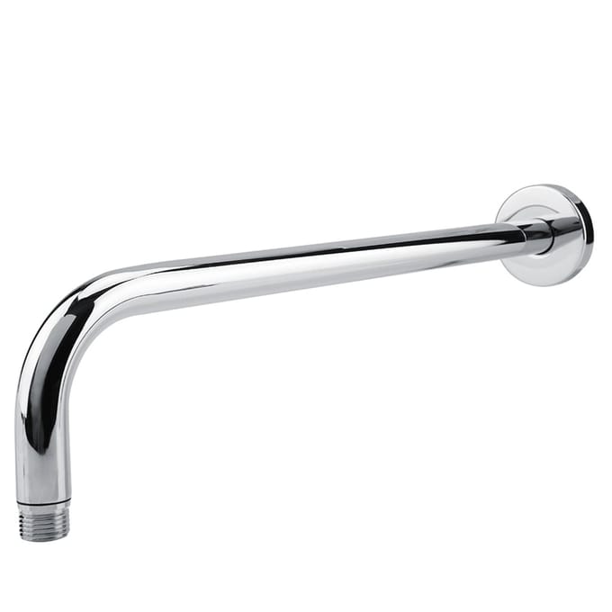 Extra Long Stainless Steel Shower Rain Head Arm Replacement Flange Set Wall Fixed Chrome Finish gray