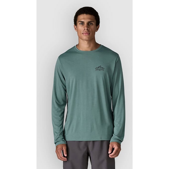 Patagonia Cap Cool Daily - Cloud Crag Longsleeve Lycra blauw