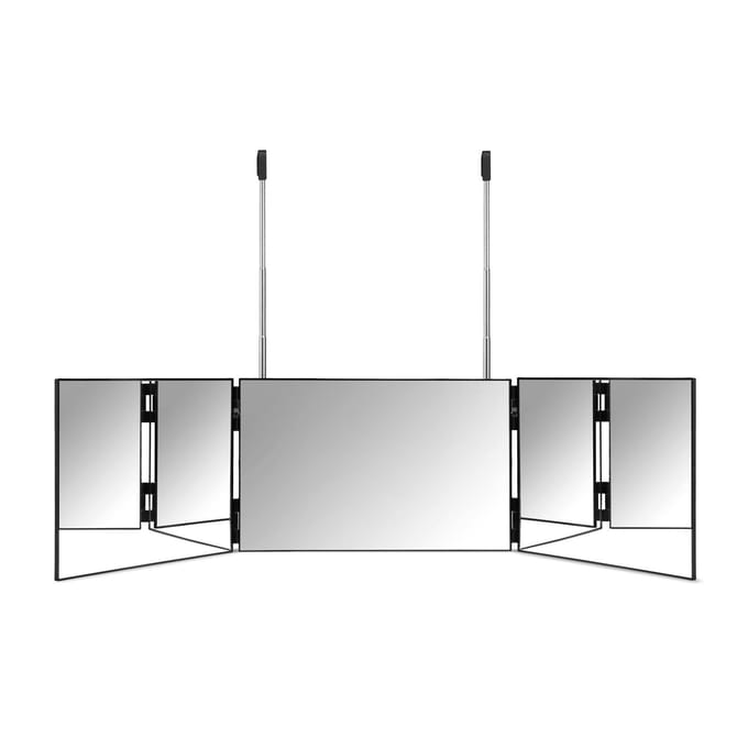 Gillian Jones 3 Folded Hanging &amp; Table Mirror Black 1 st