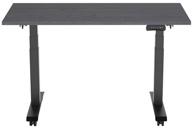 Euroseats Elektrisch Bureau - verstelbaar, opklapbaar en verrijdbaar - 160x80 cm - Zwart frame - Shadow eik
