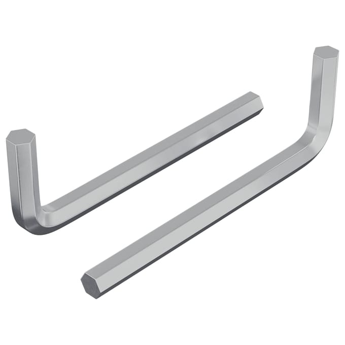vidaXL Zeskantsleutel 2 st zilver 32 x 86 mm Staal