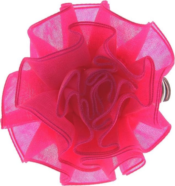Haarclipje bloem fuchsia