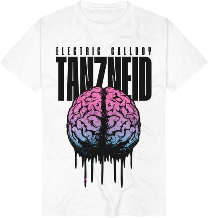 Electric Callboy TANZNEID Melting Brain Heren T-shirt - wit - L