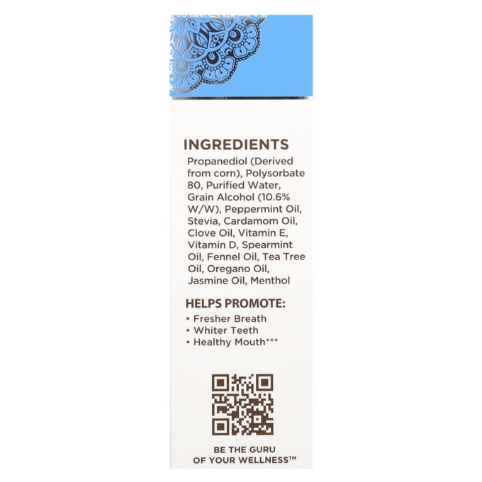GuruNanda, Sig-Nature, Bain de bouche concentré, Menthe sauvage, 2 fl oz (59 ml) gray