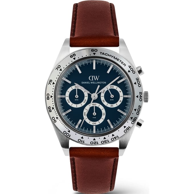 Daniel Wellington DW Watch Iconic Tachymeter St-Mawes Arctic Silver 42mm