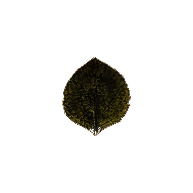 Costa Nova Riviera - servies - hydrangea blaadje - groen - aardewerk - H 3,2 cm