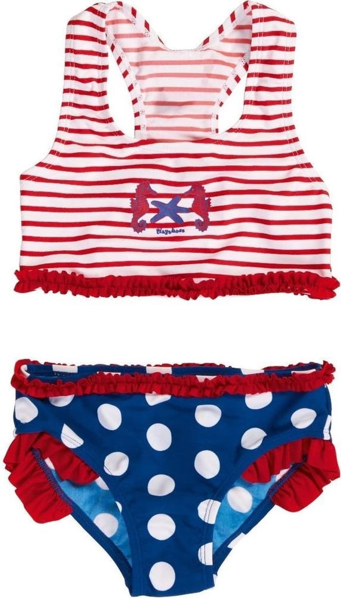Playshoes bikini zeepaardje blauw rood 86/92
