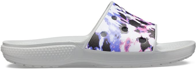 Crocs Classic Tie Dye Mania Slide Multi/Lichtgrijs Maat 37/38 US M5/W7