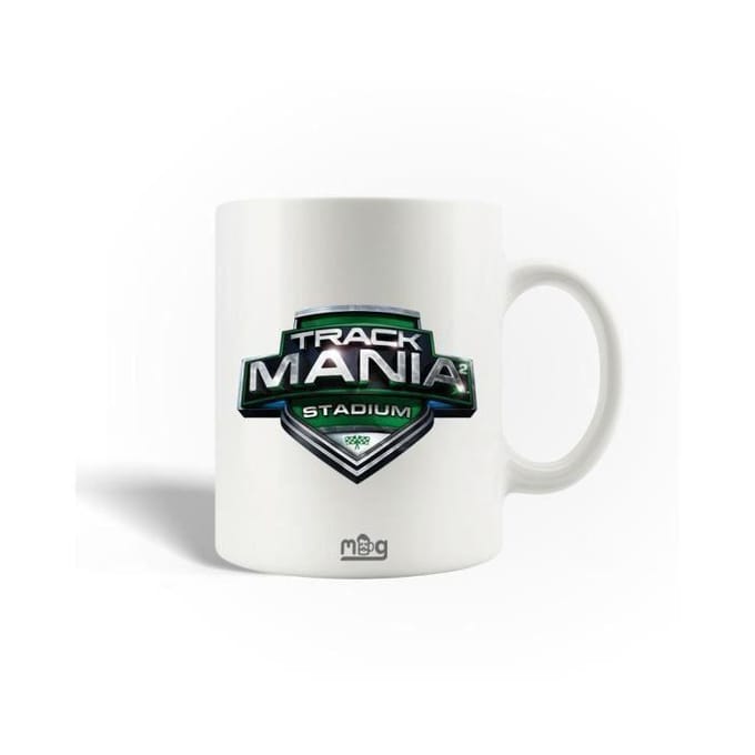 Mug en Céramique - TrackMania - Logo - 30cl - Compatible Lave-Vaisselle - Blanc