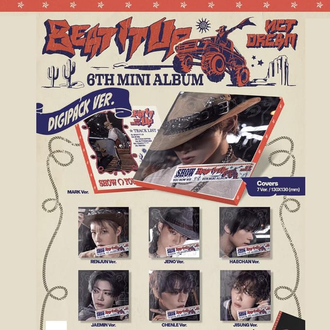 NCT DREAM – Mini Album Vol.6 Beat It Up (Digipack Ver.) Random 1pcs red