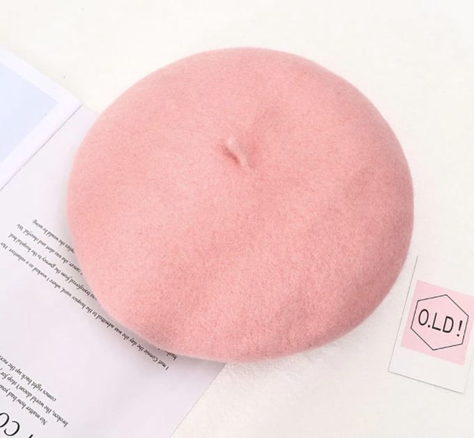 Baret dames | Hoed Alpinopet Petje | Hoedje - Licht roze