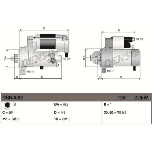 Starter DENSO DSN3092