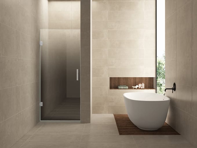 Wiesbaden Less Nisdeur Links 70 x 200 cm - Geborsteld Staal