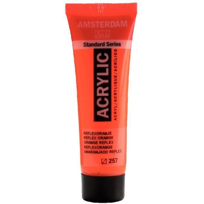 Peinture acrylique - Amsterdam - Acrilico Standard - 20 Ml - Orange - Mat