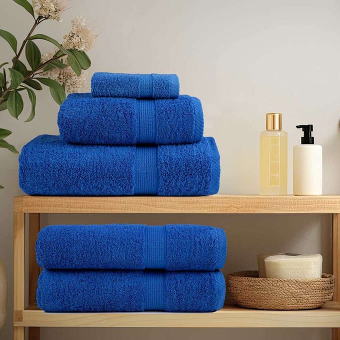 vidaXL - Gastendoek - SOLUND - 4 - st - Blauw - 15 - x - 21 - cm - 550 - gsm