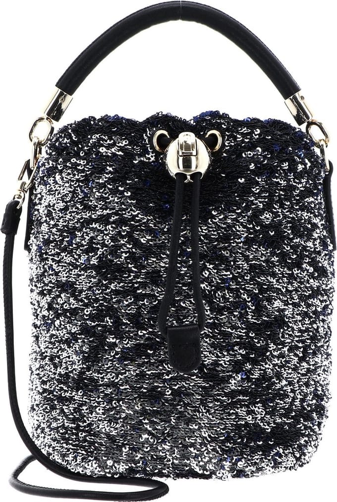 FURLA Handtas Schoudertas Mionido Bucket Bag Dark Silver Zilverkleurig