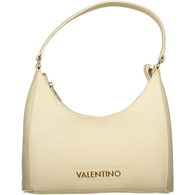 Mario Valentino Beige Polyurethaan Dameshandtas met Verstelbare Schouderriem