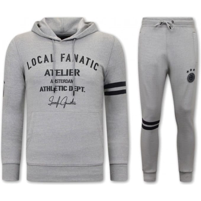 Trainingspak Heren - Joggingpak Heren - Huispak Heren - Tracksuit Heren Athletic Dept - Grijs / Antra