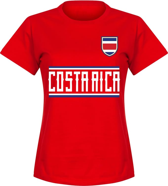 Costa Rica Team T-Shirt - Rood - Dames - M