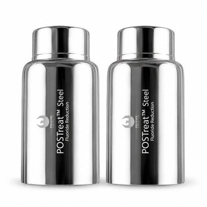 Phoenix Gravity - POSTreat™ Steel Fluoride & Arseen Filterset – Set van 2 – >95% Fluoride Reductie – RVS AISI 304