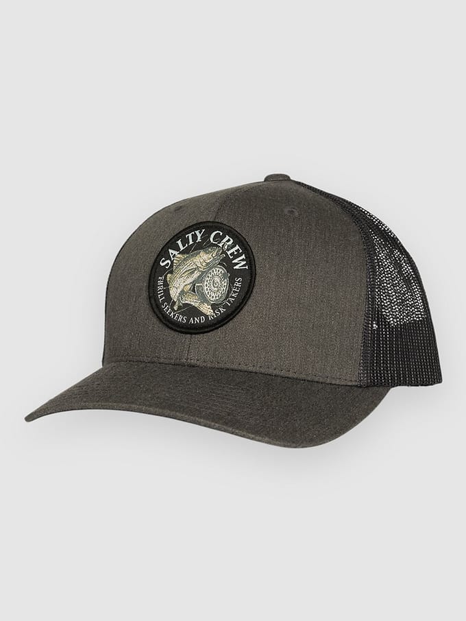 Salty Crew Reel Fly Retro Trucker Pet Grijs Man,Vrouw