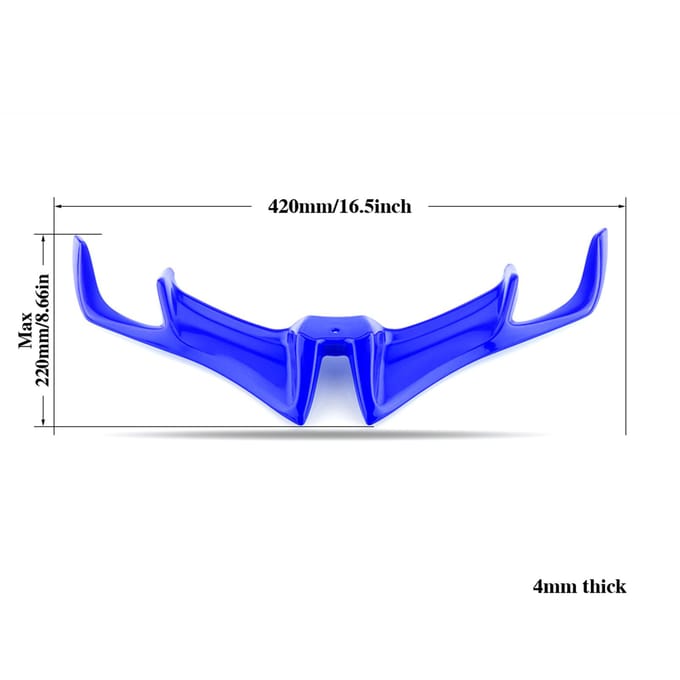 Voorkuip Winglet Voorkuip Winglet Cover Vervanging voor YAMAHA R15 V3 2017-2021 zwart