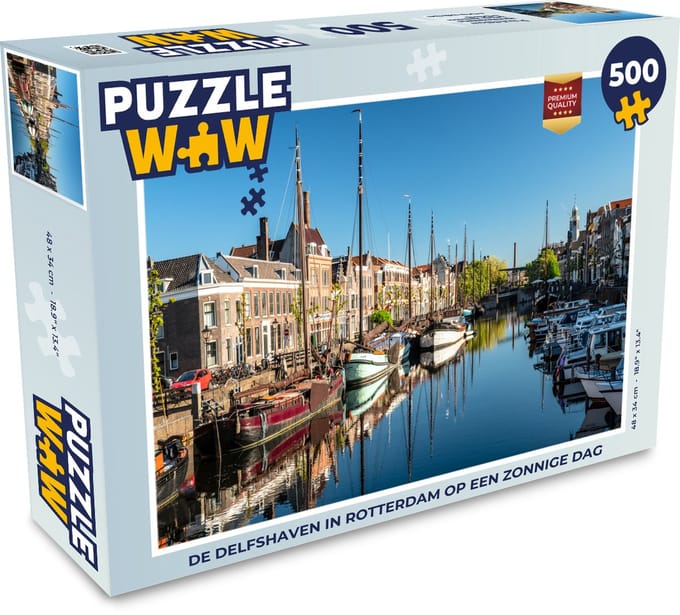 Puzzel Rotterdam - Zomer - Boot - Legpuzzel - Puzzel 500 stukjes