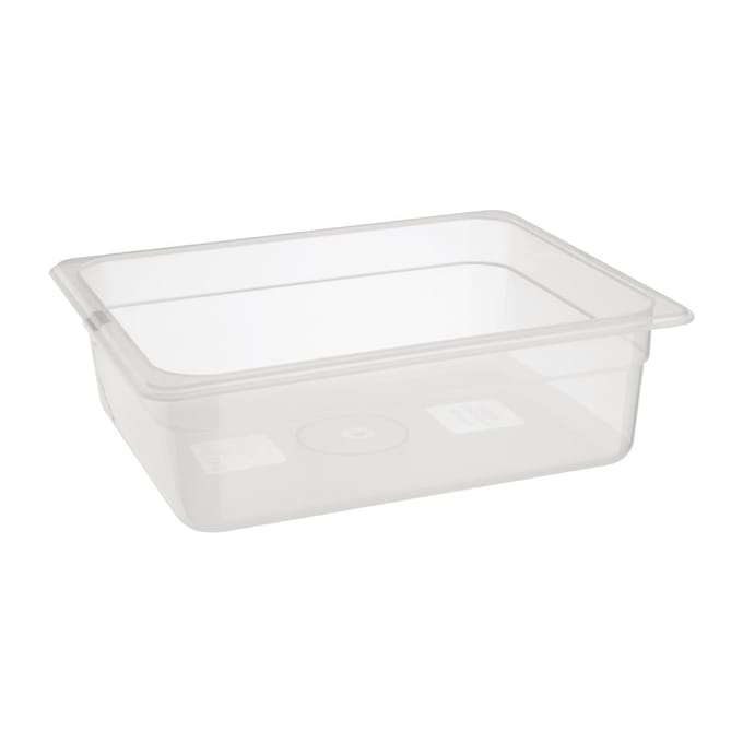 Nisbets Essentials polypropyleen 1/2 gastronorm bak zonder deksel 10cm