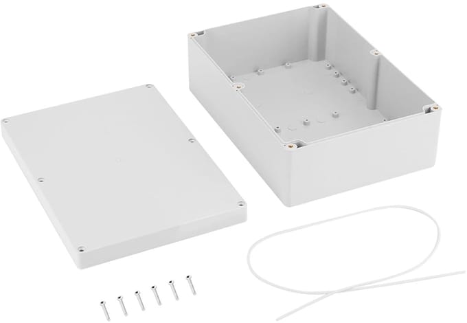 Aansluitdoos Elektronica - Waterdichte Behuizing - Bescherming Componenten - Hoge Hardheid ABS - 263x185x95mm - Wit