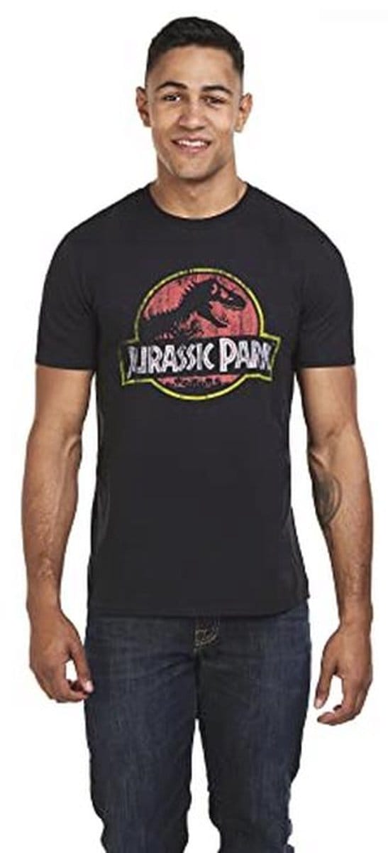 Verontruste Logo Heren T-Shirt voor Filmfans