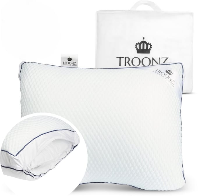 Troonz Hoofdkussen Dreamscape Plus 60x70 cm - Aanpasbaar Hoofdkussen - Ondersteuning voor Iedere Slaper