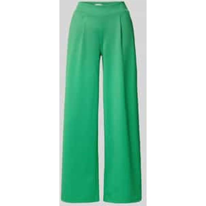 Wide fit broek met elastische band model 'KATE'