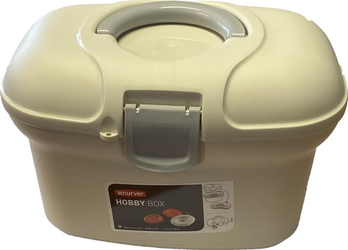 Curver Hobbybox + Tray - 18 Liter - Creme