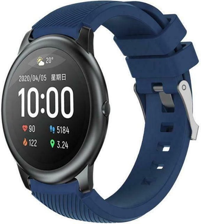 Xiaomi Haylou Solar siliconen bandje - donkerblauw - 46mm