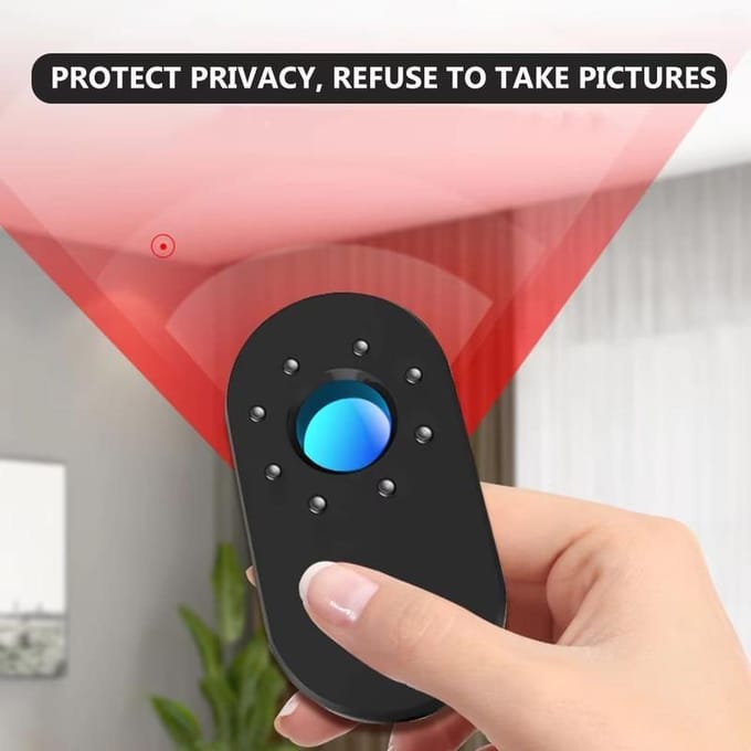 Anti Candid Verborgen Camera Detector Beveiligingsbescherming Bug Discrete Spy Onzichtbare Gadgets Professionele Infrarood Aanwezigheidssensor zwart