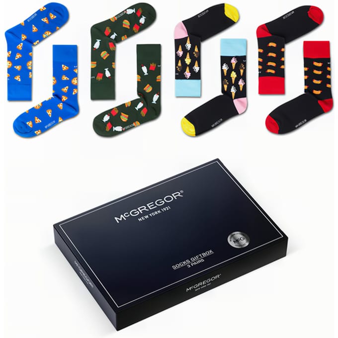McGregor Sokken Dames | Maat 36-40 | Food Giftbox | Multi Cadeau voor vrouwen/Sokken Giftbox
