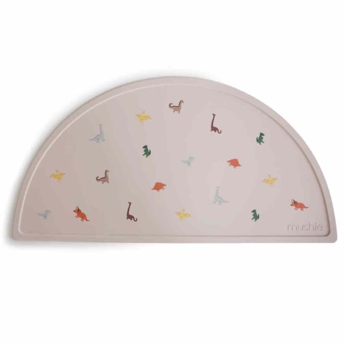 Mushie - Siliconen Placemats - Placemats - Dinosaur