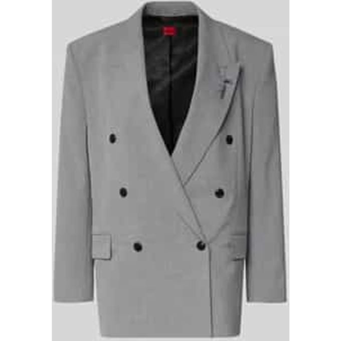 Regular fit lange blazer met broche, model 'ANTEGI'