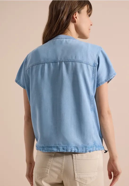 Blouson blouse van lyocell