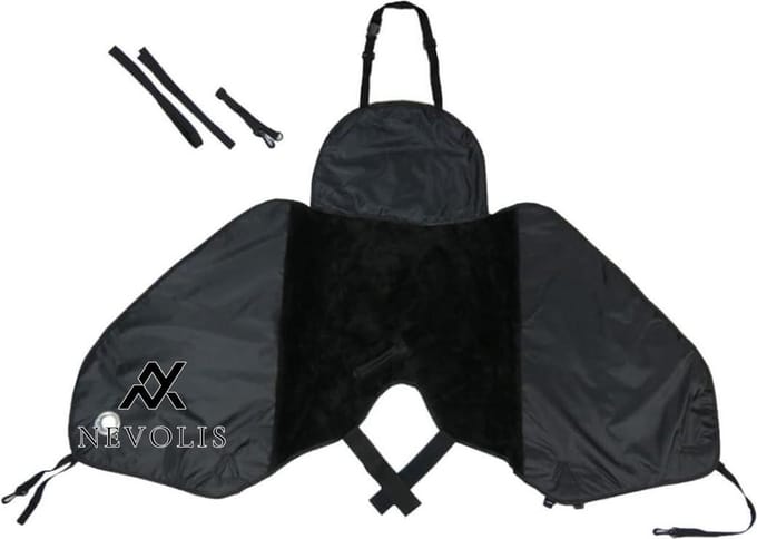 Nevolis Waterproof Motorcycle Apron Scooter Leg Cover - Cold Rain Winter Driver Cloak .