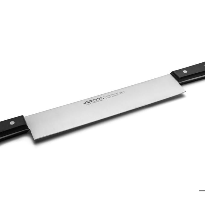 Couteau à fromage 2 manches lame de 26 cm en acier inox
