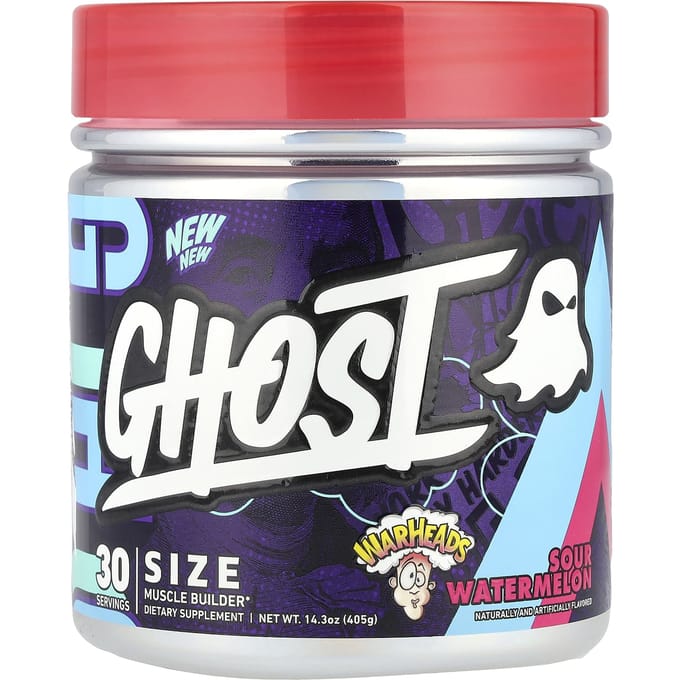 Ghost, grootte, Spieropbouwer, Warhead Zure Watermeloen, 14,3 oz (405 g)