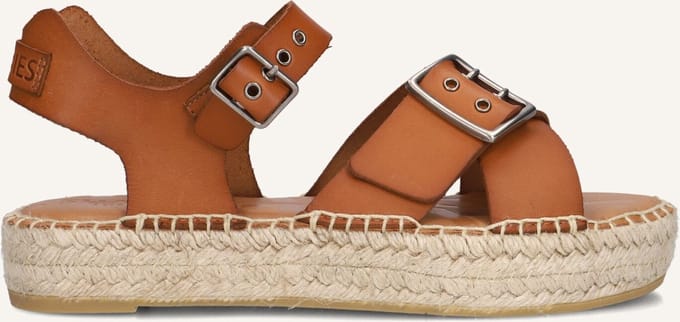 Shabbies Kira June Sandalen - Dames - Camel - Maat 38