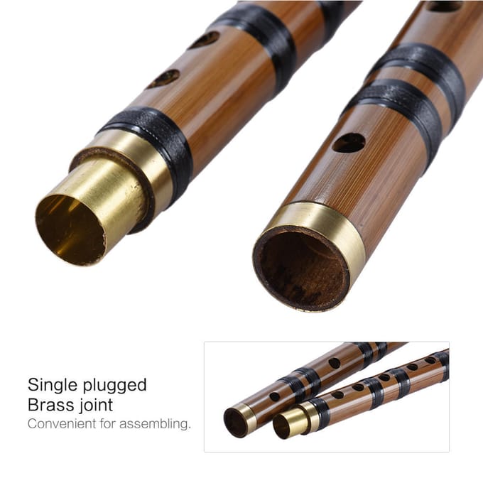 Handgemaakte bittere bamboefluit/Dizi traditionele Chinese muzikale houtblaasinstrumenten white